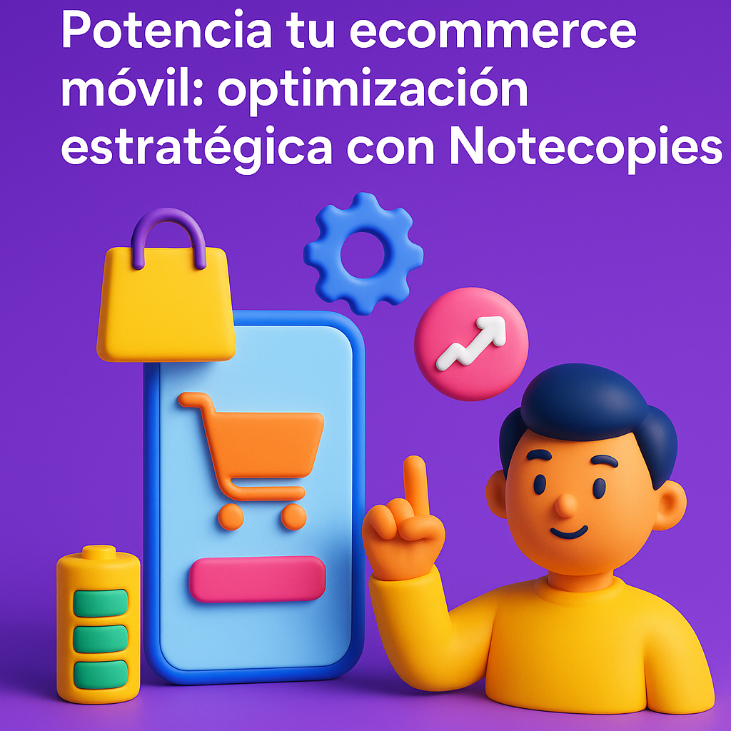 Potencia tu ecommerce móvil: optimización estratégica con Notecopies